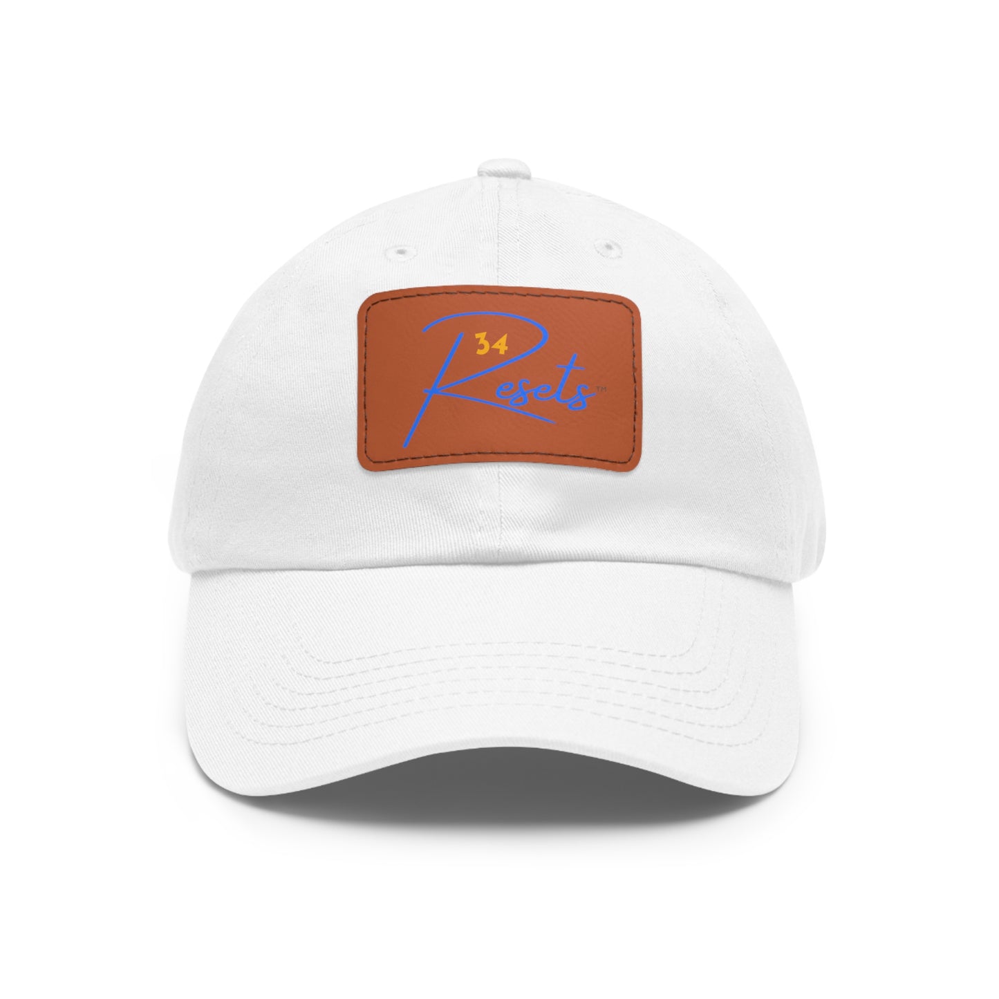 34Resets™ Signature Dad Hat – Bold Motivational Style