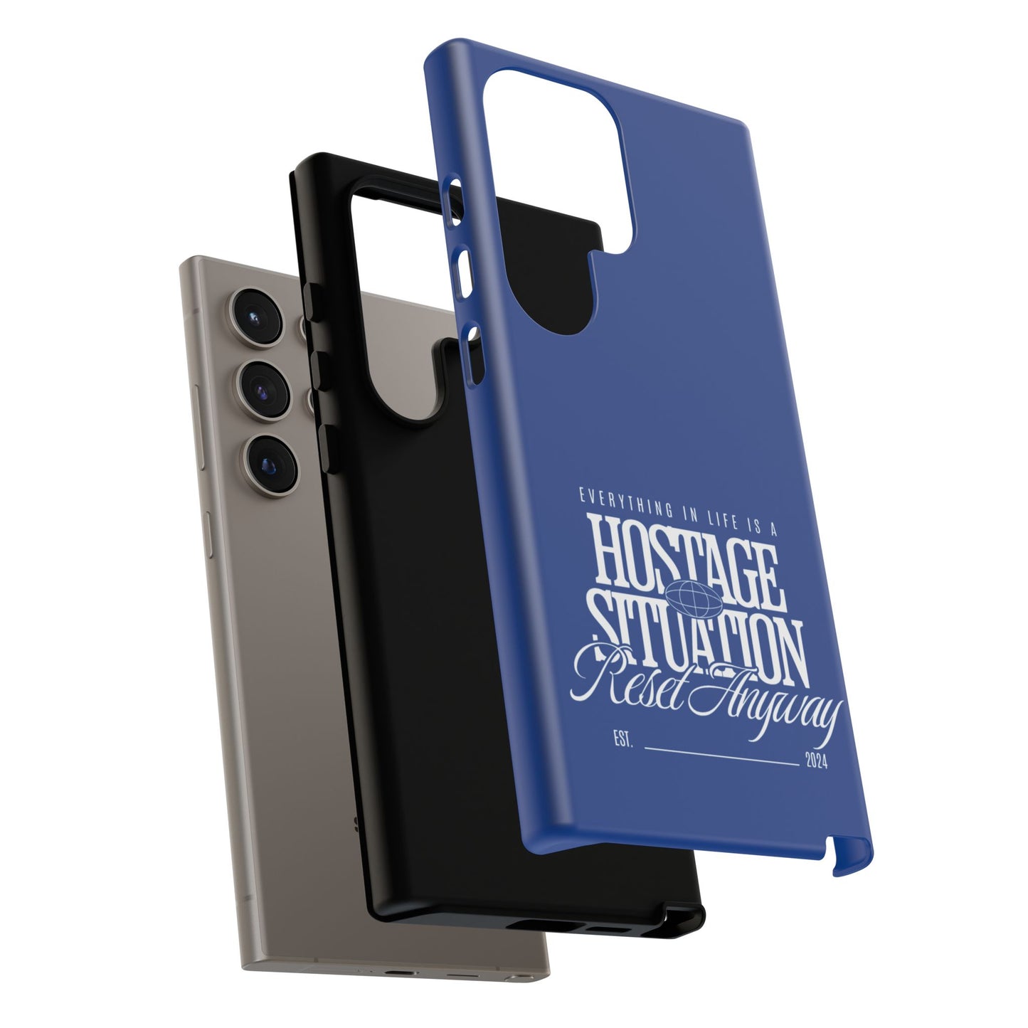 34Resets™ "Everything in Life is a Hostage Situation – Reset Anyway" Protective Phone Case