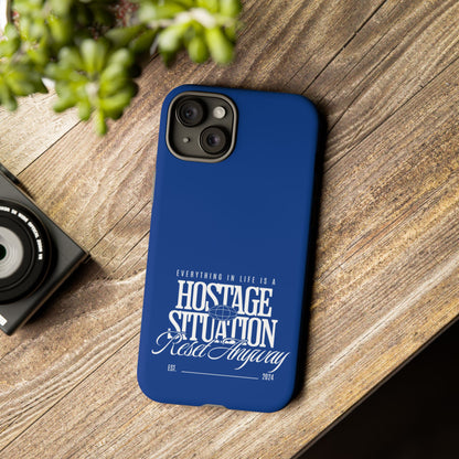 34Resets™ "Everything in Life is a Hostage Situation – Reset Anyway" Protective Phone Case