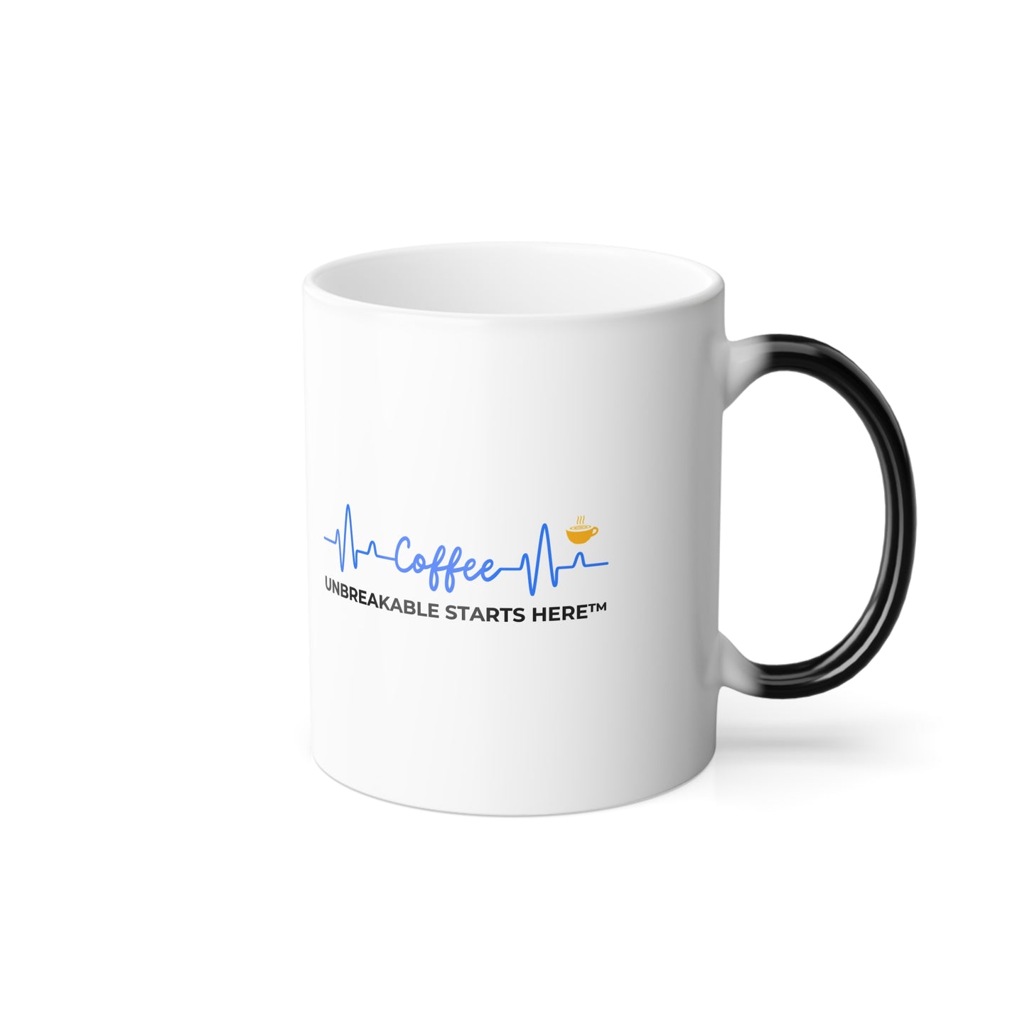 Coffee UNBREAKABLE STARTS HERE™ Heat-Reactive Mug, 11oz || 34Resets™