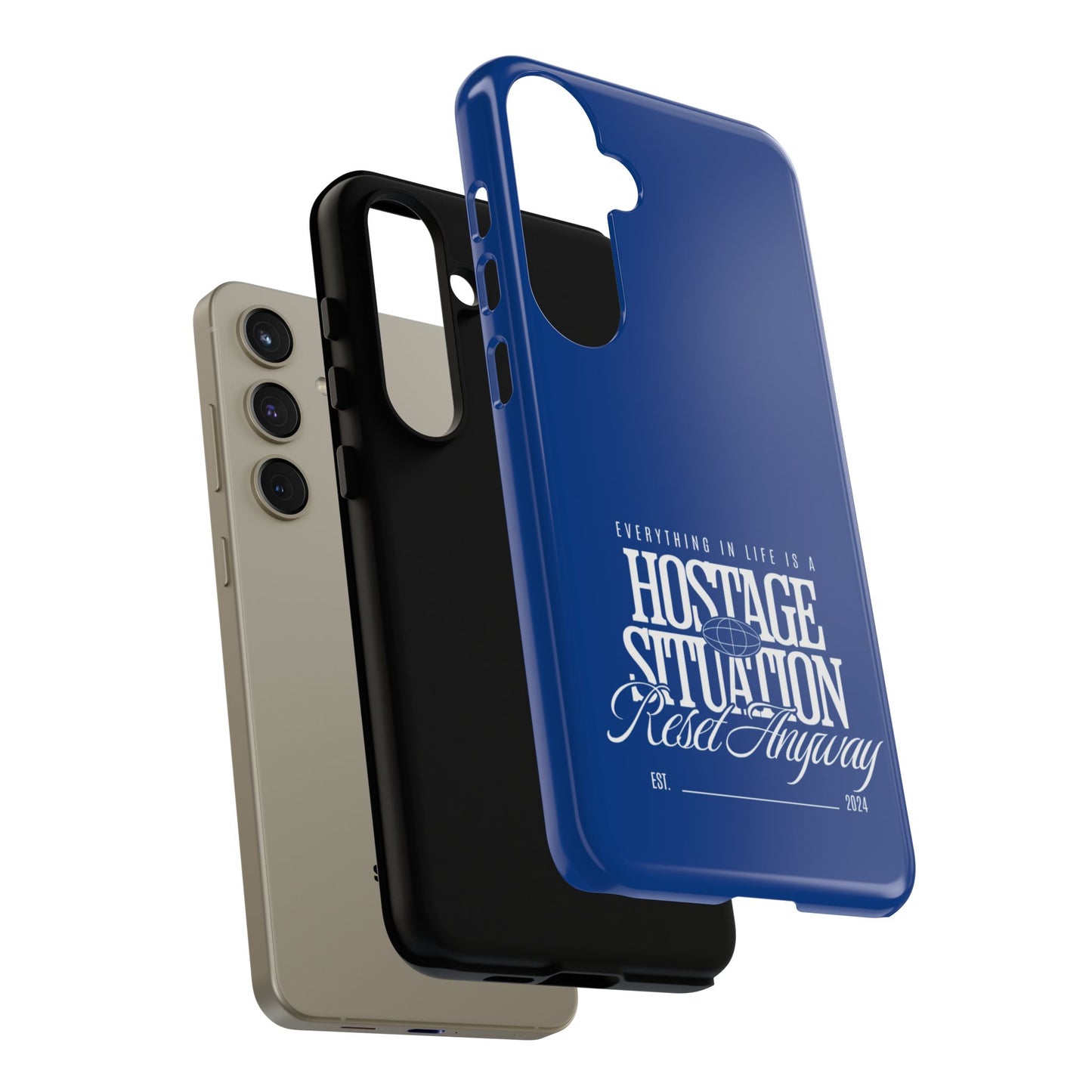 34Resets™ "Everything in Life is a Hostage Situation – Reset Anyway" Protective Phone Case