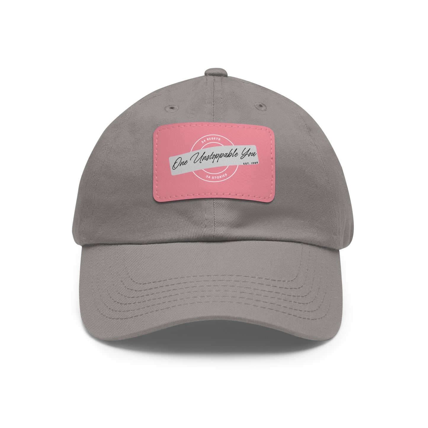 34Resets™ "34 Stories, One Unstoppable You" Dad Hat – Motivational & Personalized Style