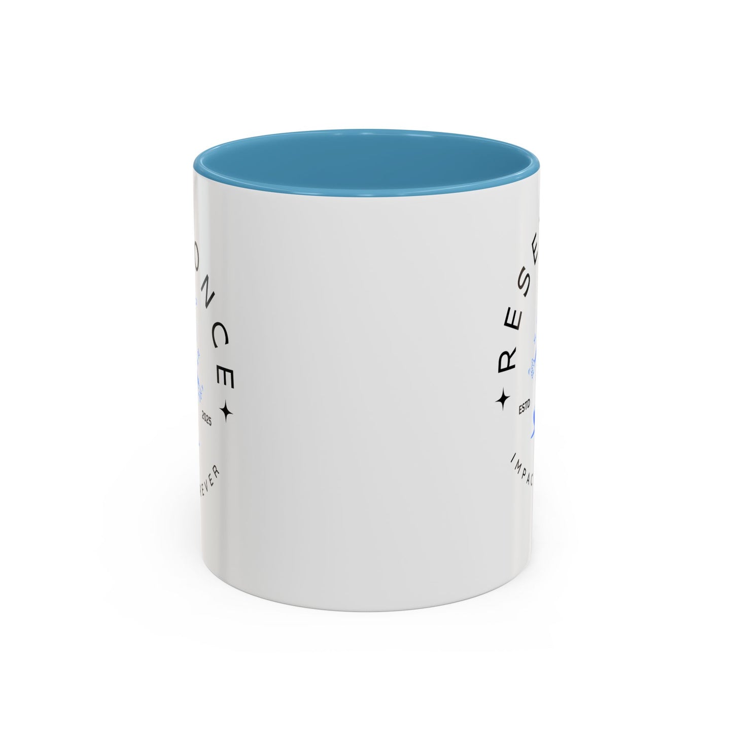 34Resets™ "Reset Once, Impact Forever – EST 2025" Accented Ceramic Mug – Bold Motivational Drinkware