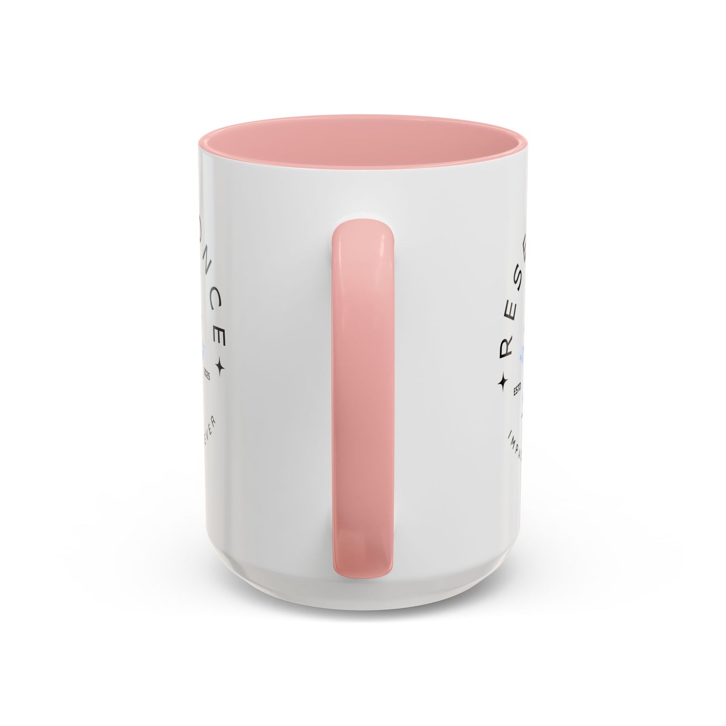 34Resets™ "Reset Once, Impact Forever – EST 2025" Accented Ceramic Mug – Bold Motivational Drinkware