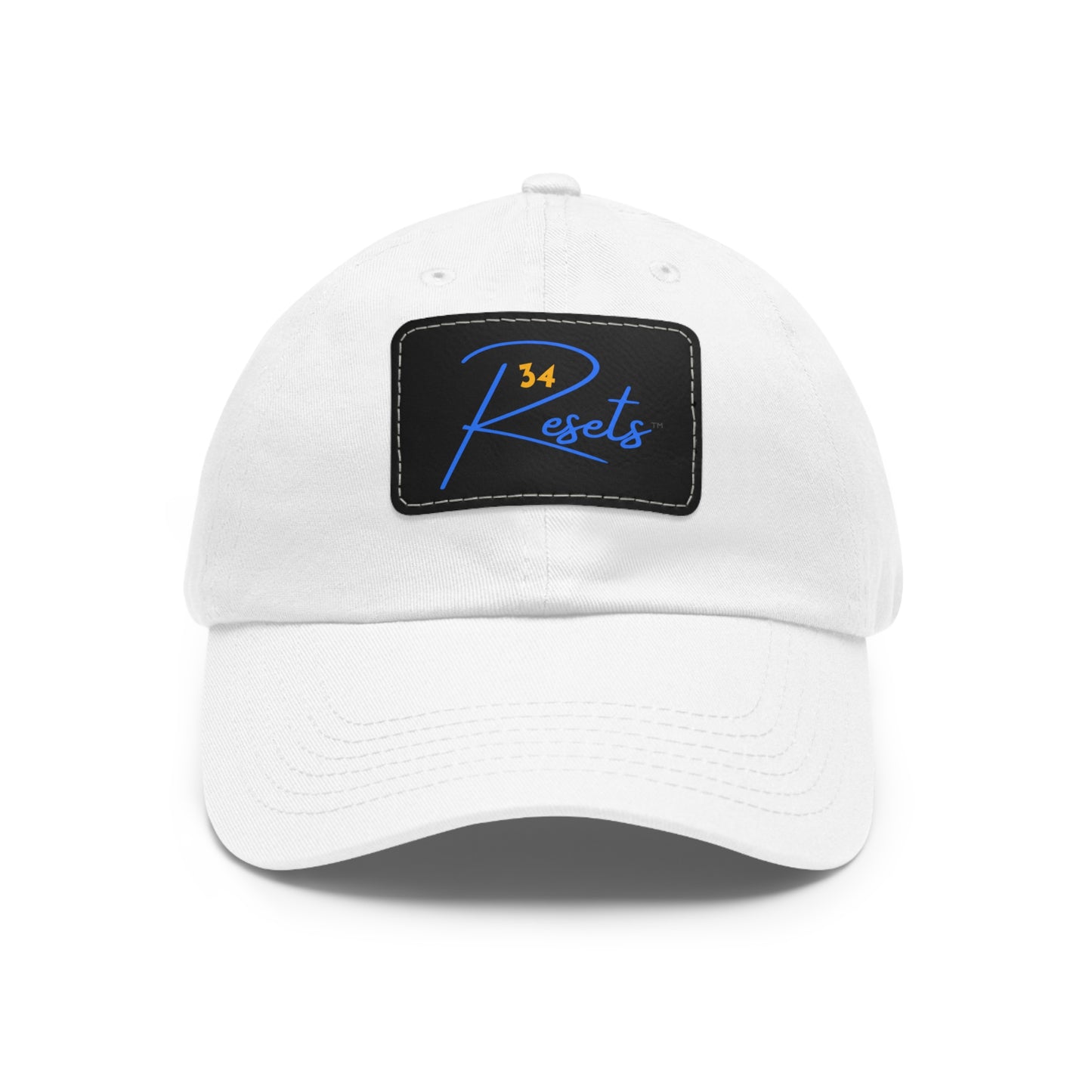 34Resets™ Signature Dad Hat – Bold Motivational Style