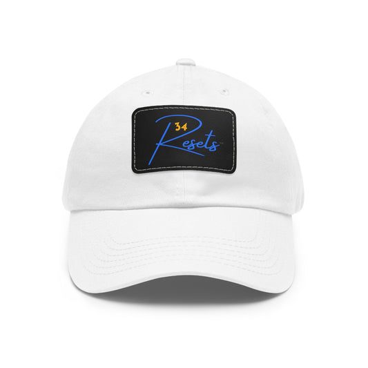 34Resets™ Signature Dad Hat – Bold Motivational Style