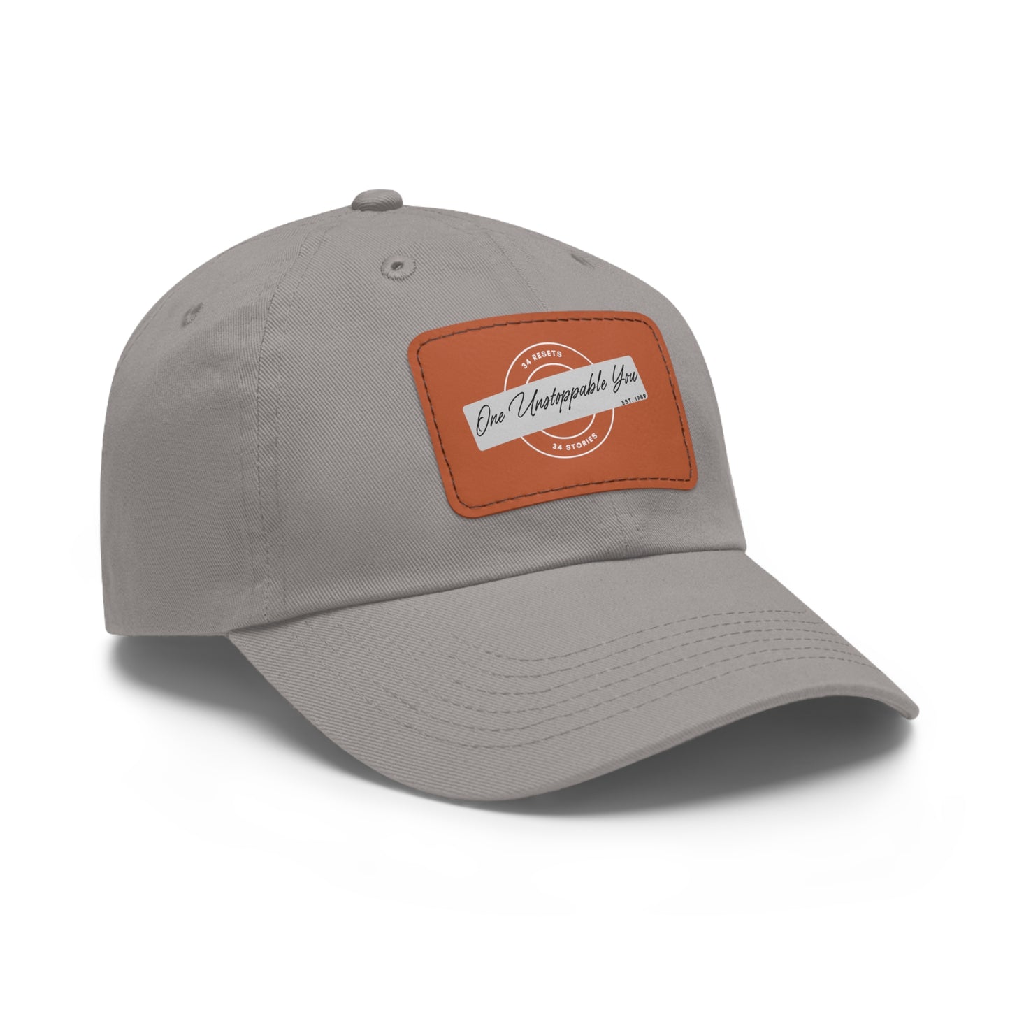 34Resets™ "34 Stories, One Unstoppable You" Dad Hat – Motivational & Personalized Style