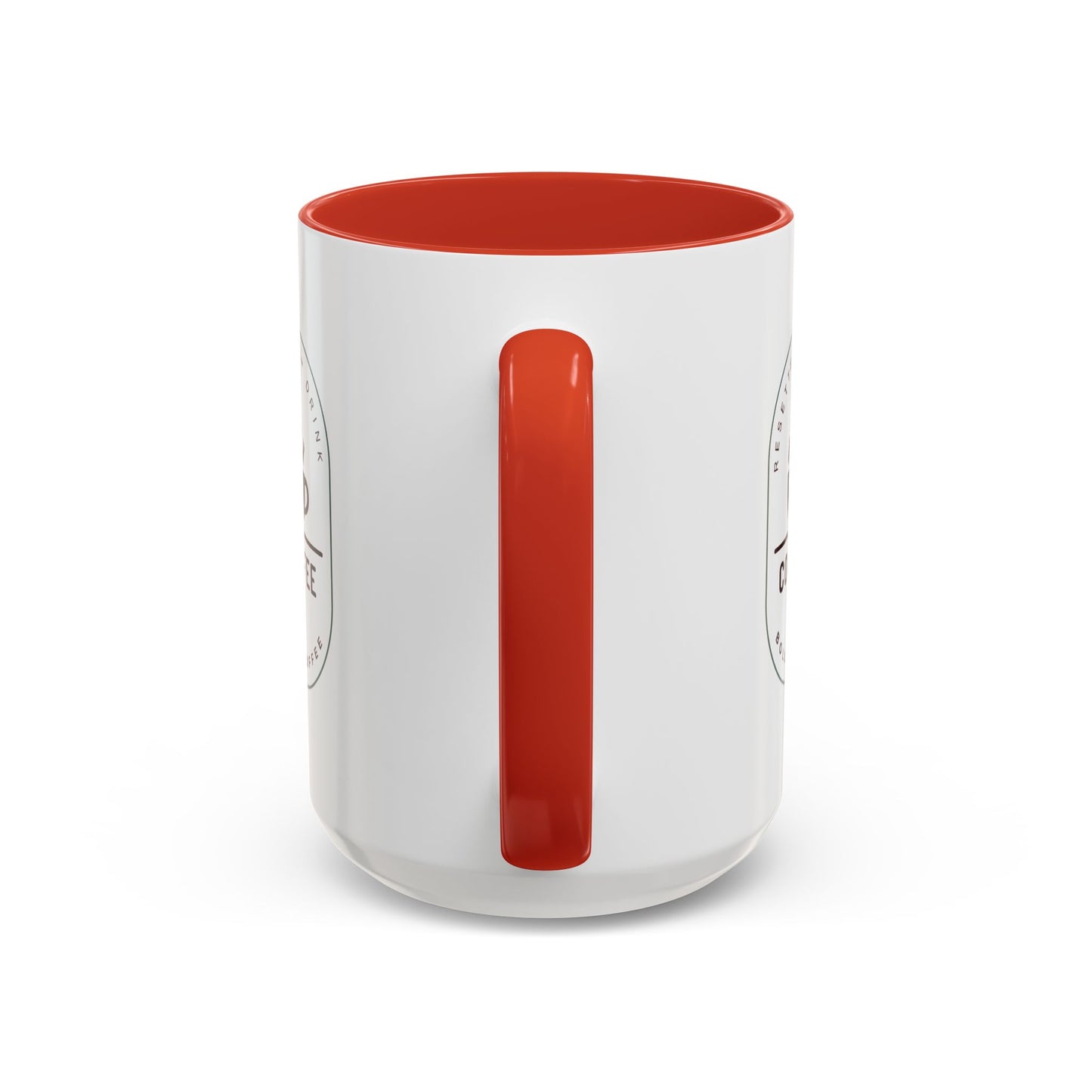 Resetters™ Drink Coffee. Bold Coffee. Accented Ceramic Mug (11, 15oz)  || 34Resets™