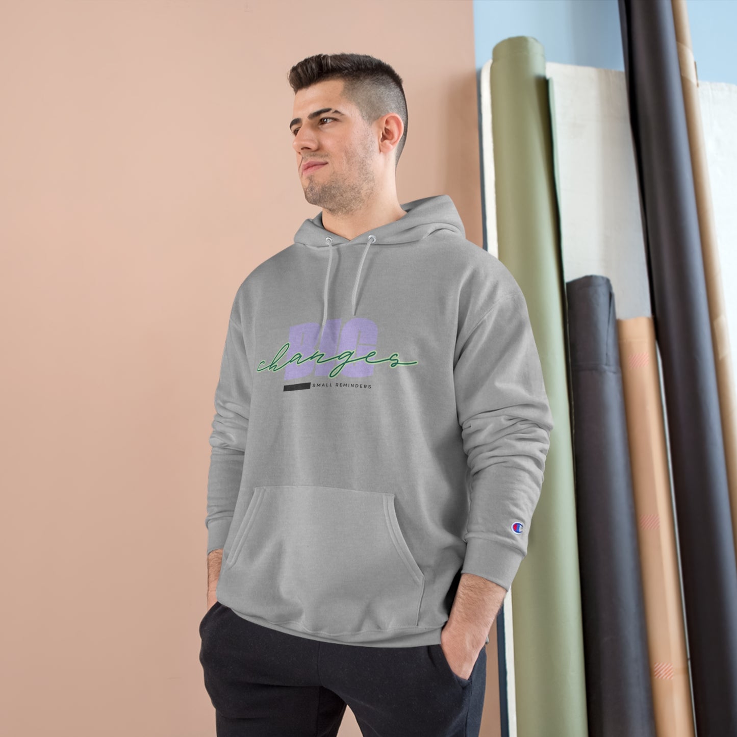 34Resets™ "Small Reminders. Big Changes" Hoodie – Champion-Grade Motivational Wear