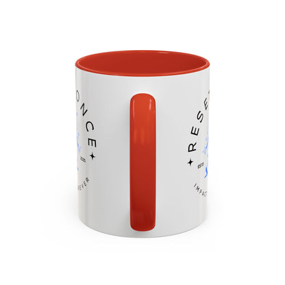 34Resets™ "Reset Once, Impact Forever – EST 2025" Accented Ceramic Mug – Bold Motivational Drinkware