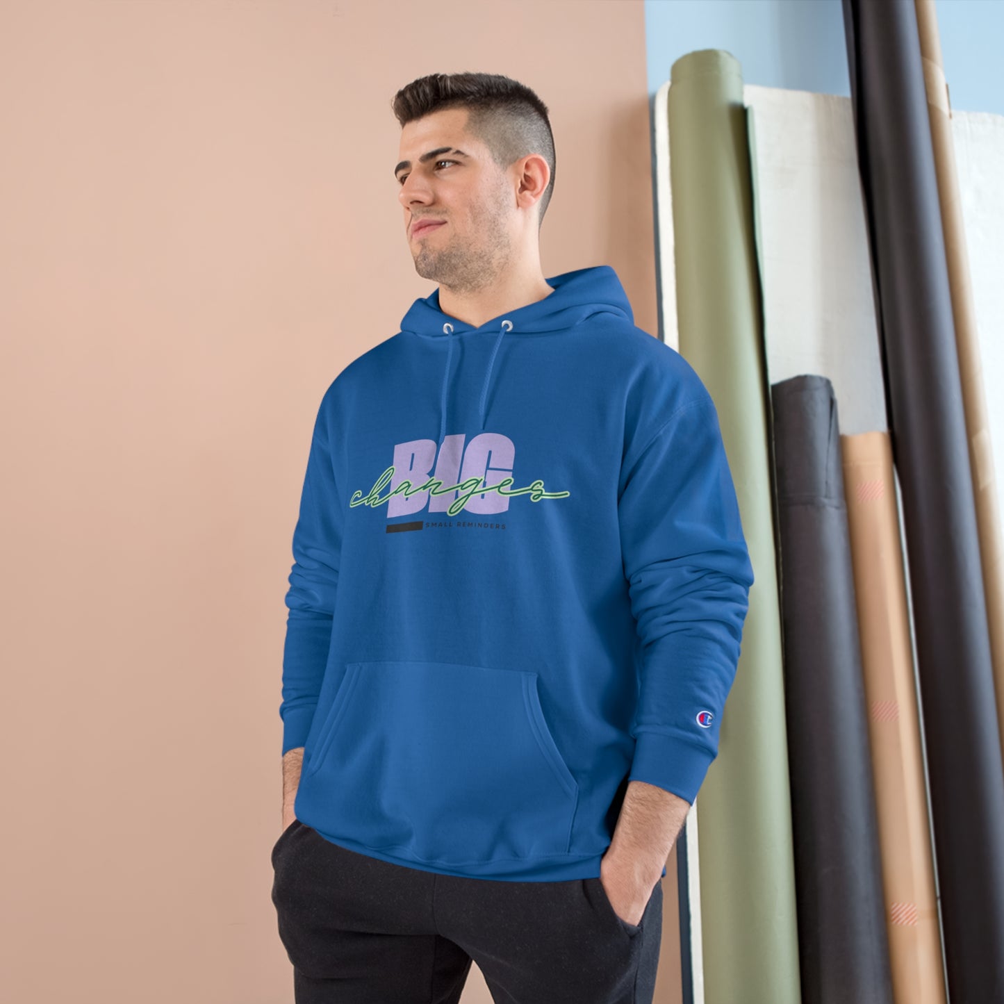 34Resets™ "Small Reminders. Big Changes" Hoodie – Champion-Grade Motivational Wear