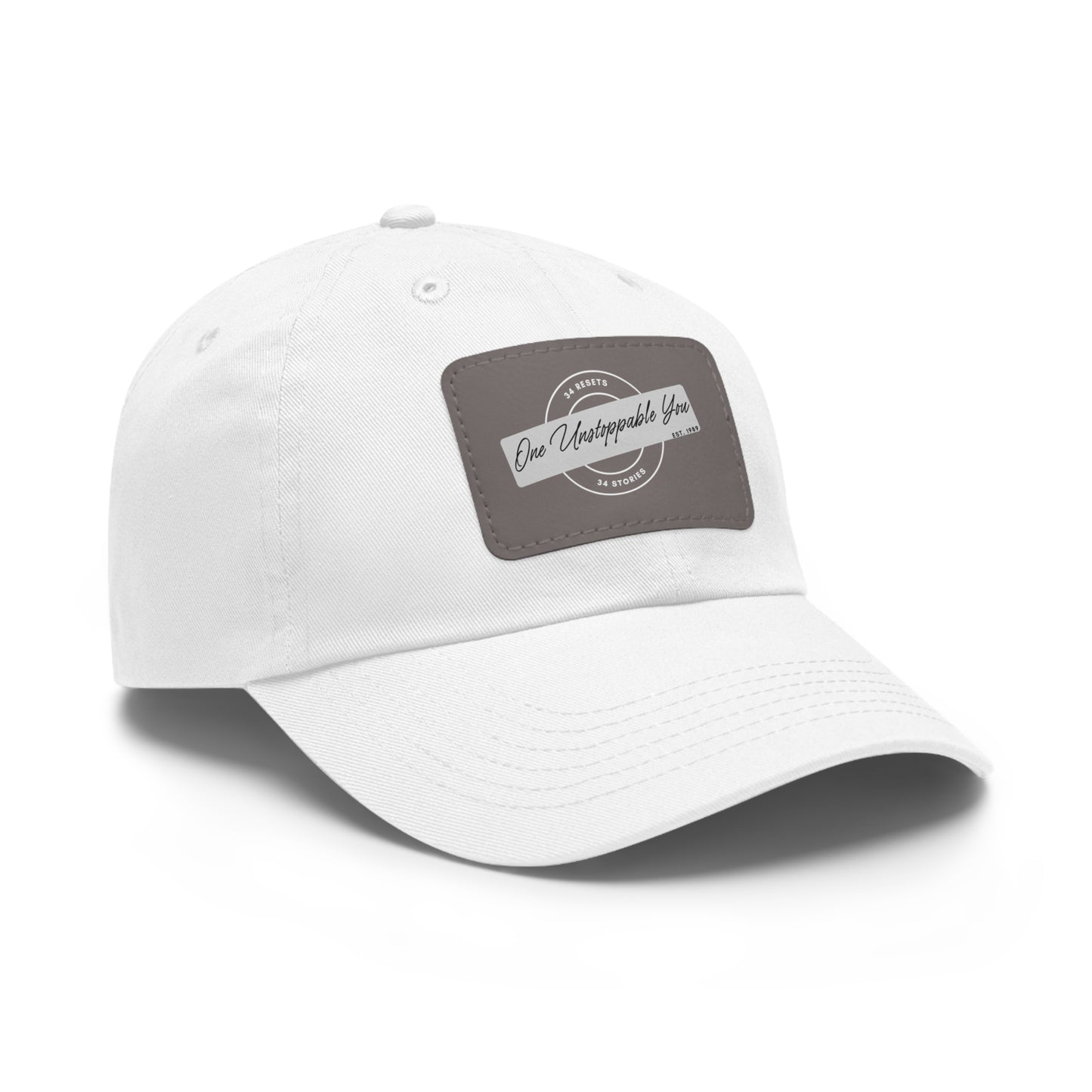 34Resets™ "34 Stories, One Unstoppable You" Dad Hat – Motivational & Personalized Style