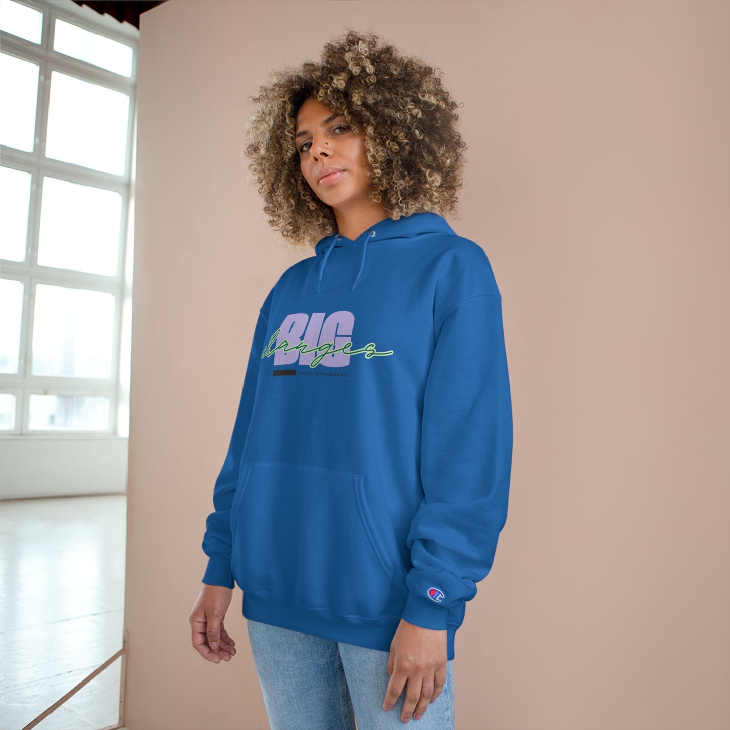 34Resets™ "Small Reminders. Big Changes" Hoodie – Champion-Grade Motivational Wear