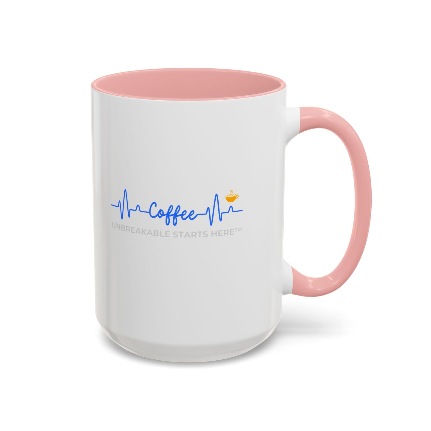 Coffee UNBREAKABLE STARTS HERE™ Accented Ceramic Mug (11, 15oz)  || 34Resets™