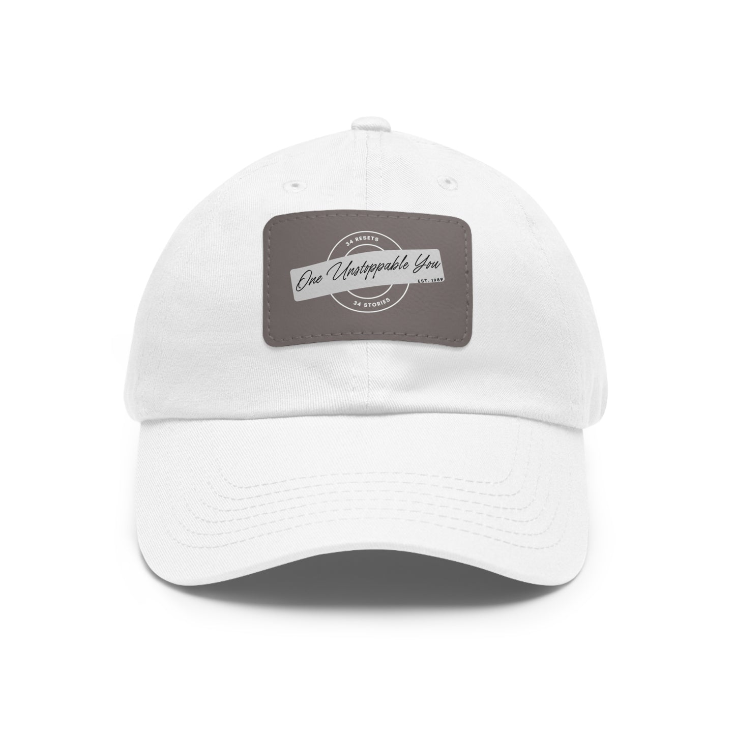 34Resets™ "34 Stories, One Unstoppable You" Dad Hat – Motivational & Personalized Style