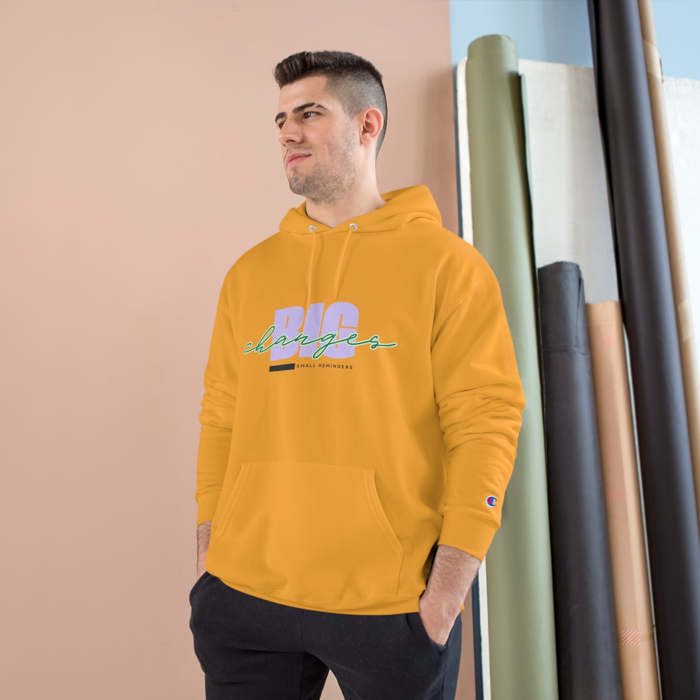 34Resets™ "Small Reminders. Big Changes" Hoodie – Champion-Grade Motivational Wear