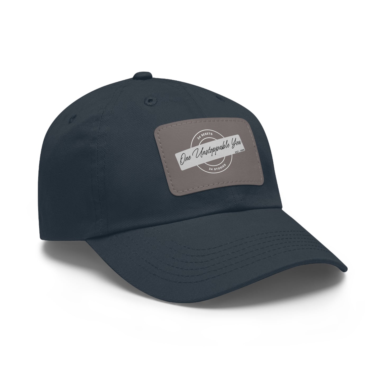 34Resets™ "34 Stories, One Unstoppable You" Dad Hat – Motivational & Personalized Style