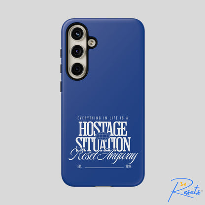 34Resets™ "Everything in Life is a Hostage Situation – Reset Anyway" Protective Phone Case