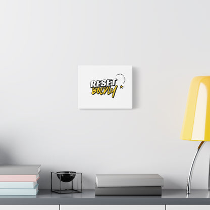 34Resets™ "Reset Boldly. Lead with Purpose." White Matte Canvas – Transform Your Space with Inspiration