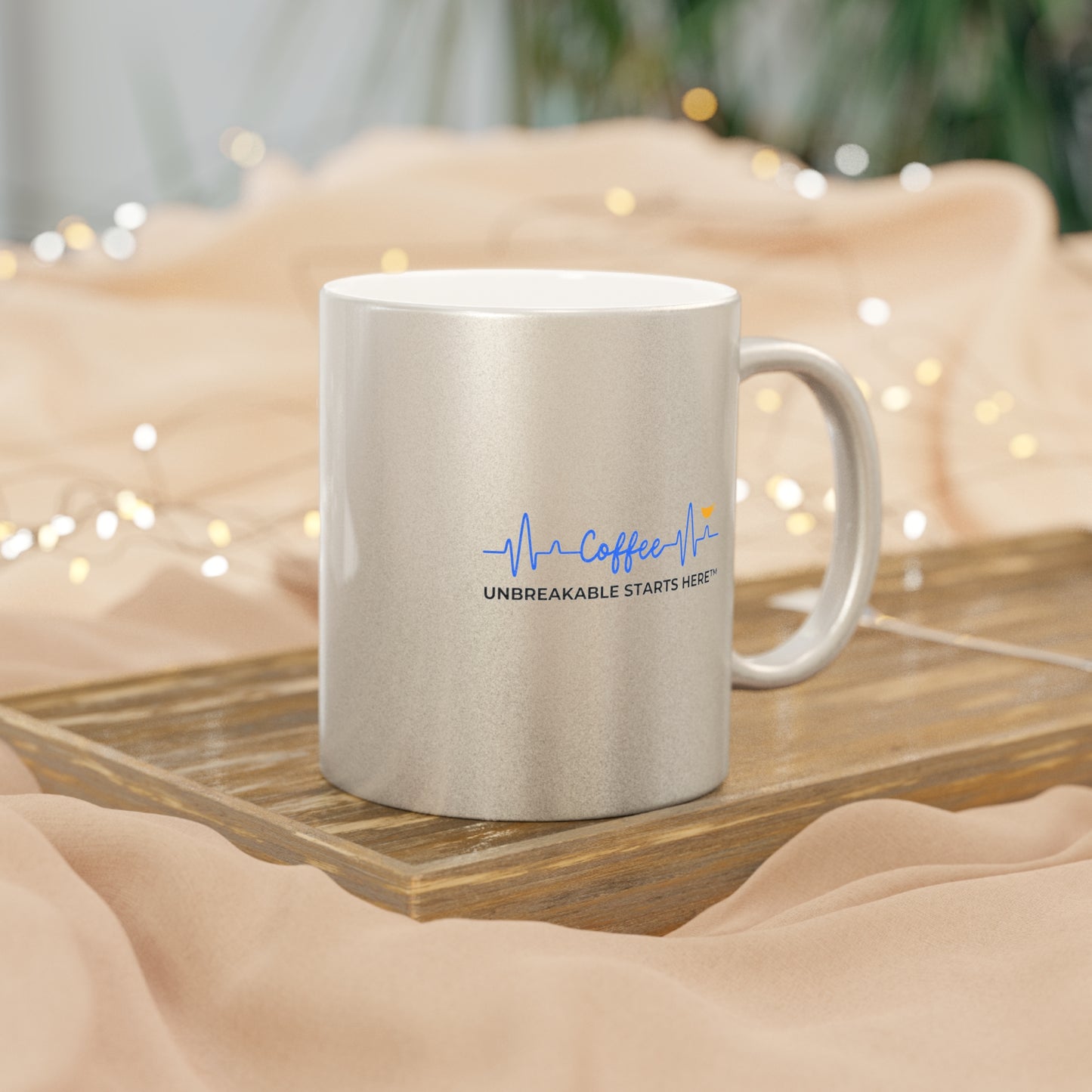 Coffee UNBREAKABLE STARTS HERE™ Metallic Mug || 34Resets™